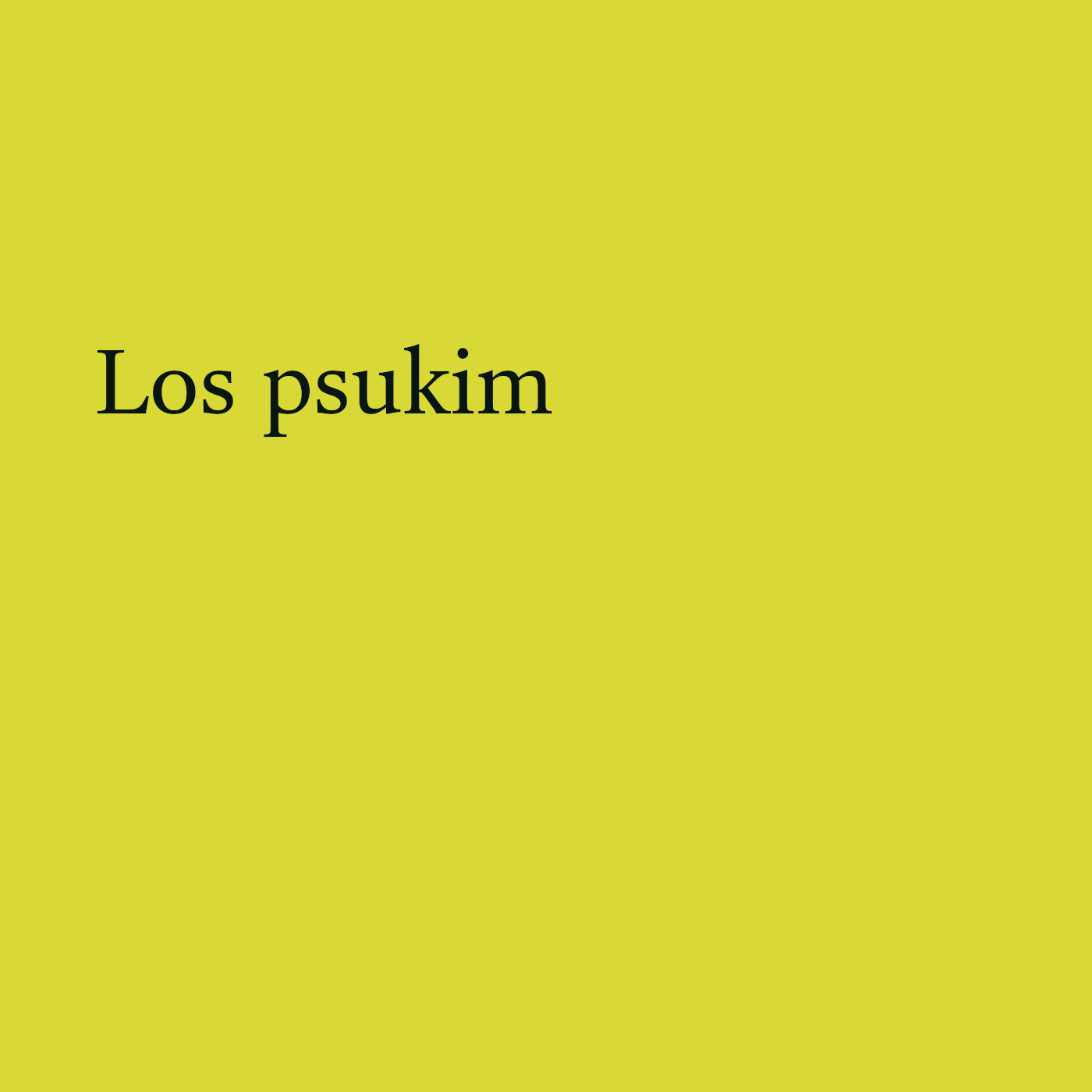 Los Psukím podcast artwork